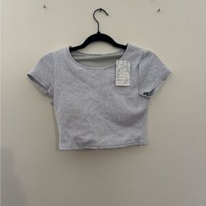 Gray Women's Crop Top